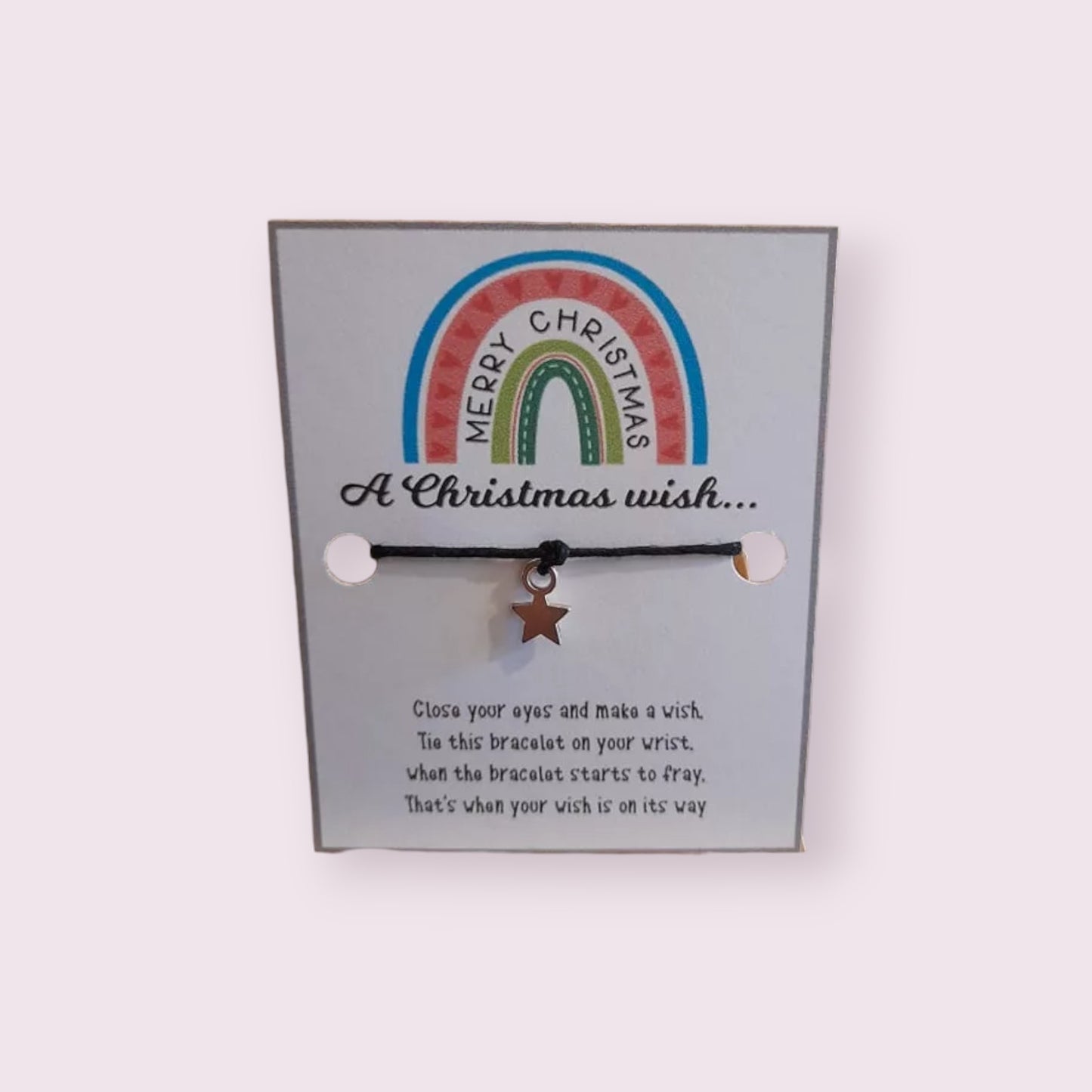 20 x Merry Christmas Mini Wish Bracelets (WB457) 510ewr-rf.myshopify.com