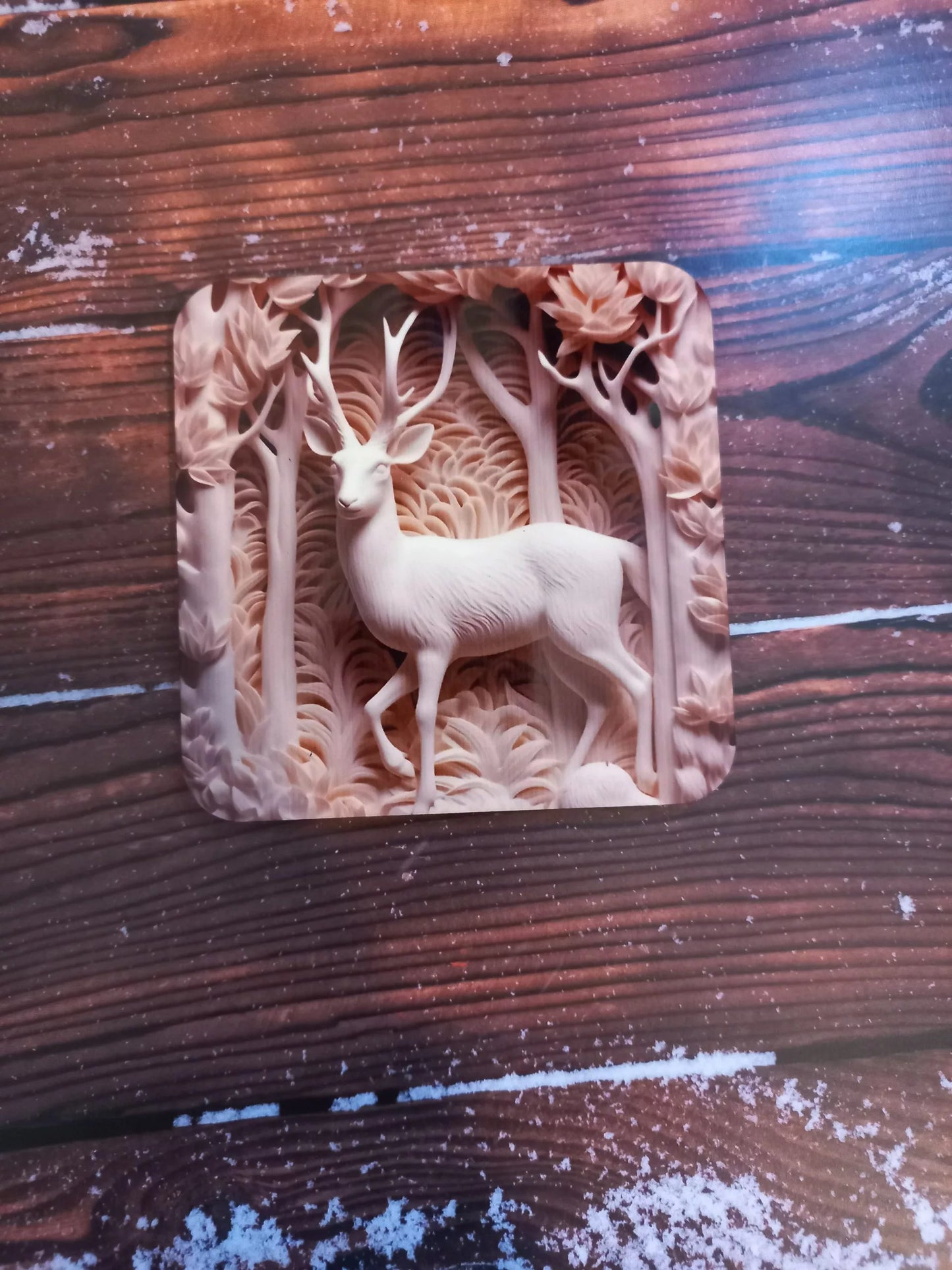 3D stag coaster - Wilde Gifts Coaster