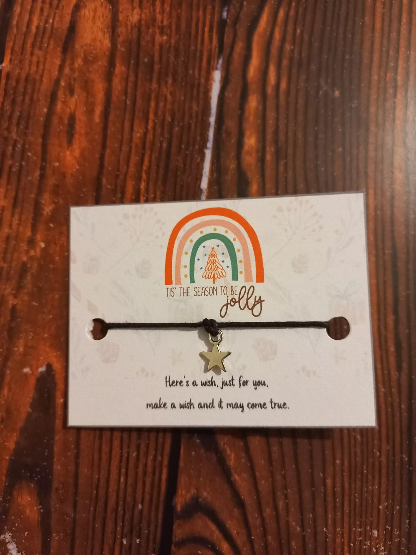 5, 10, 20, Christmas mini wish bracelets (WB1112) image 0