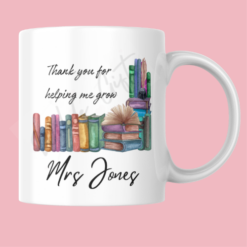 personalised helping me grow 11oz Mug - Wilde Gifts