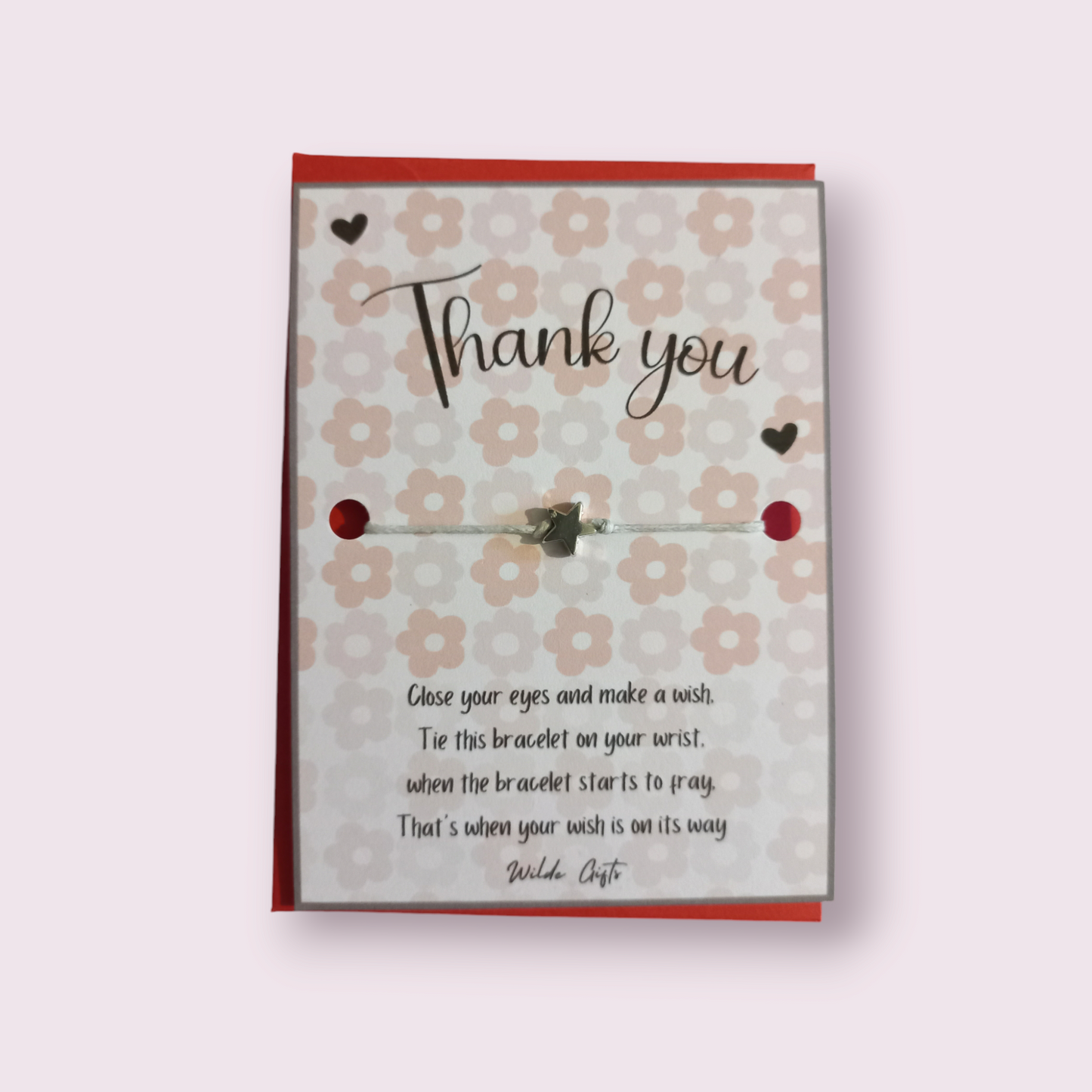 Thank you floral wish bracelet (WB1015) 510ewr-rf.myshopify.com