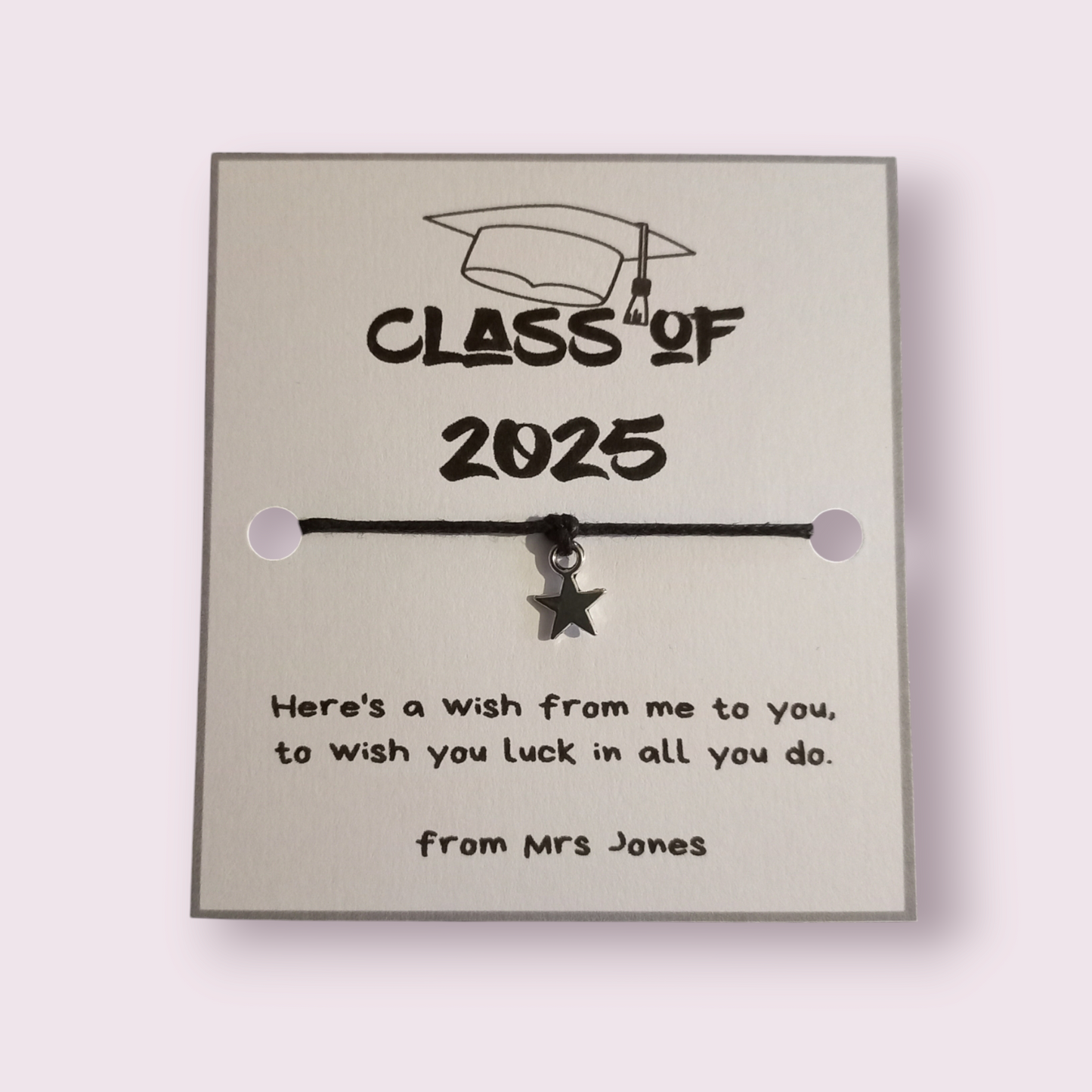 Class of 2025 wish bracelet (wb1161)