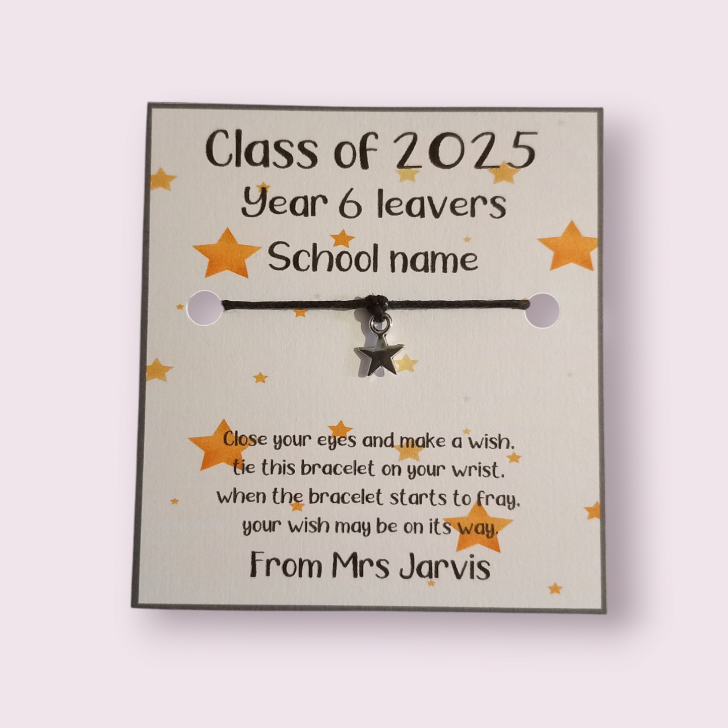 Star Class of 2025 wish bracelet (wb1164)