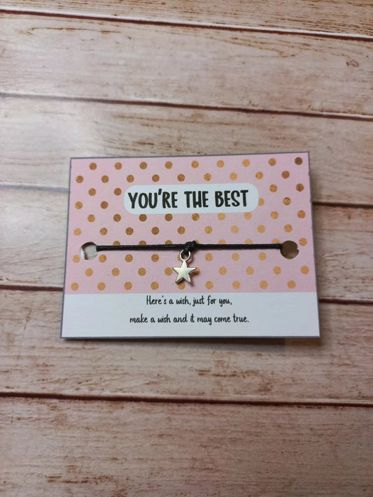 5, 10, 20, You're the best mini wish bracelets (WB1124) 510ewr-rf.myshopify.com