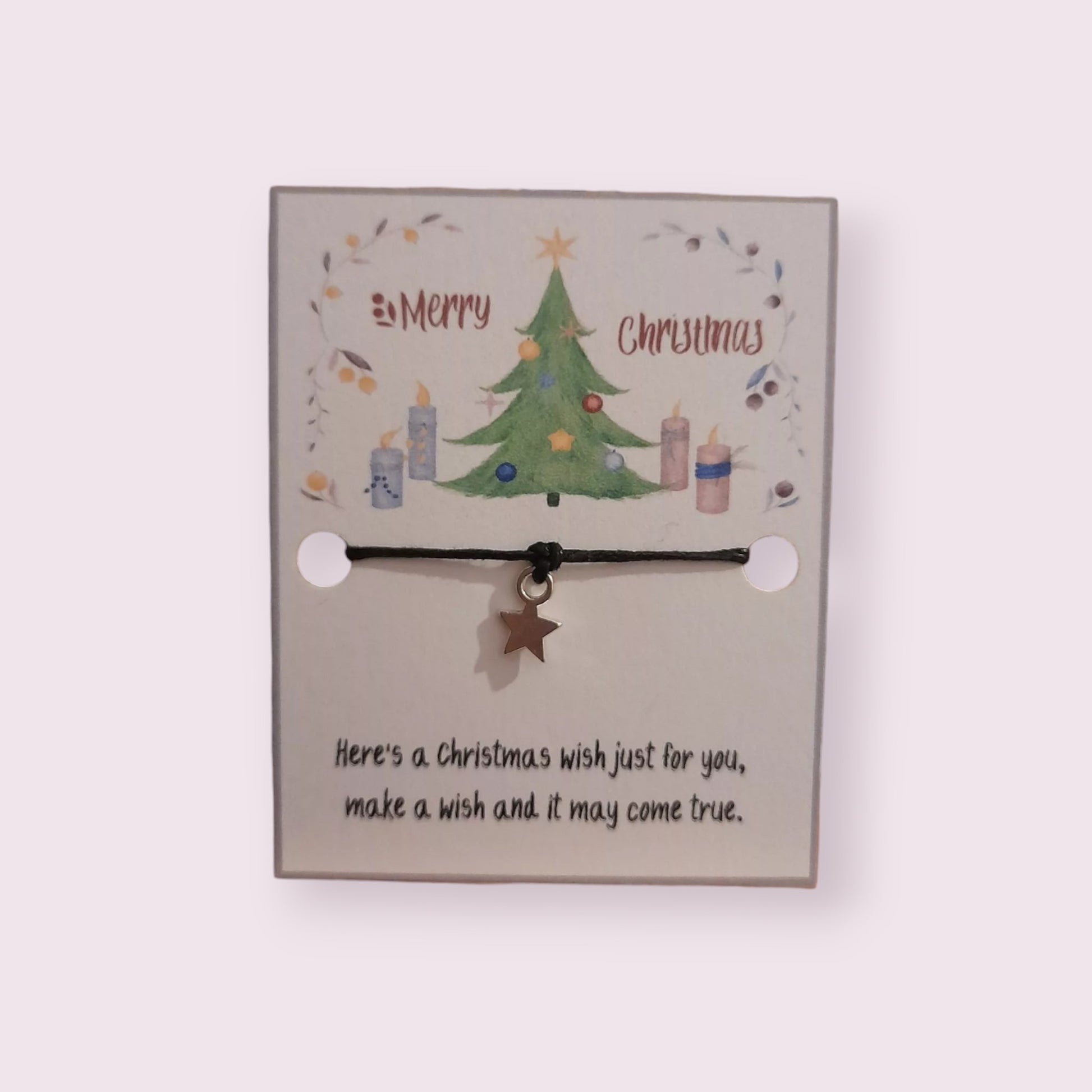 20 x Merry Christmas Scene mini wish bracelets (WB599) Wilde