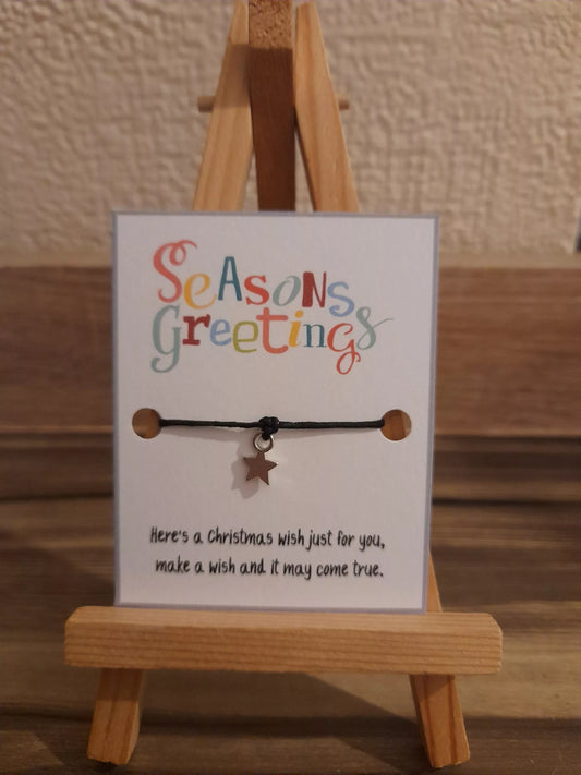 20 x Seasons greetings mini wish bracelets (WB609) 510ewr-rf.myshopify.com