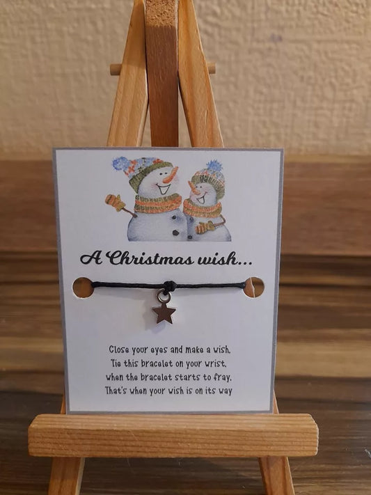 20 x Snowman Mini Christmas Wish Bracelets (WB413) 510ewr-rf.myshopify.com
