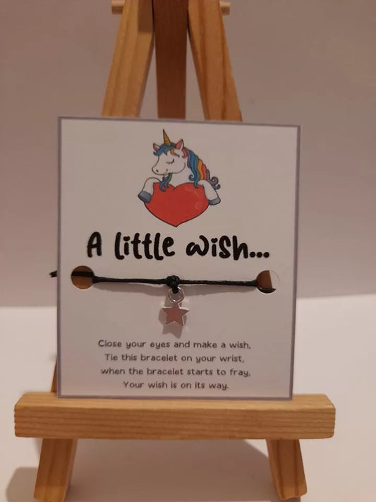 20 x Unicorn Heart Mini Wish Bracelets (WB499) 510ewr-rf.myshopify.com