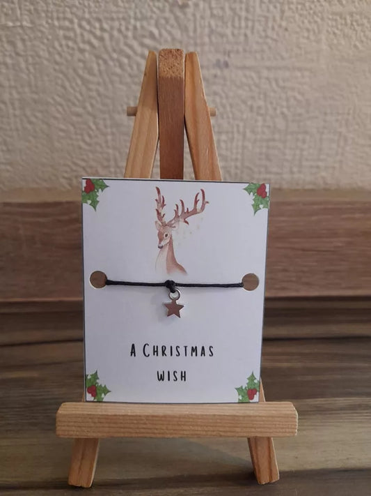 20 x Stag Christmas Mini Wish Bracelets (WB419) 510ewr-rf.myshopify.com