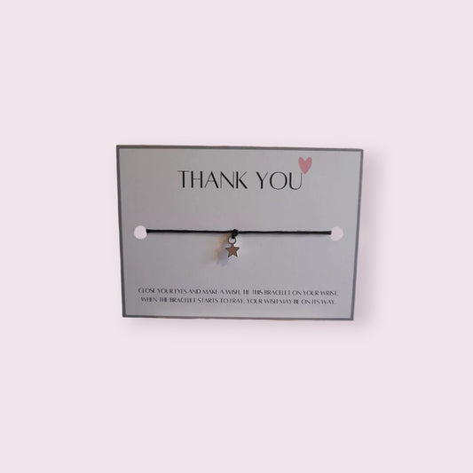 Thank you wish bracelet (WB630) 510ewr-rf.myshopify.com