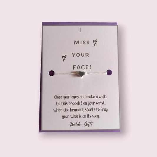 I miss your face wish bracelet (WB743) 510ewr-rf.myshopify.com