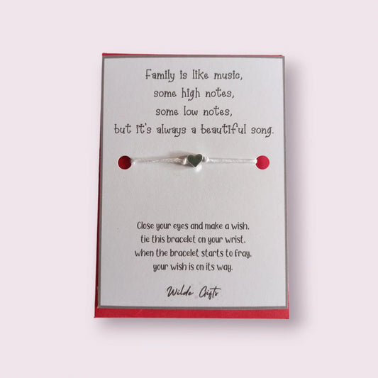 Family is like music wish bracelet (WB787) 510ewr-rf.myshopify.com