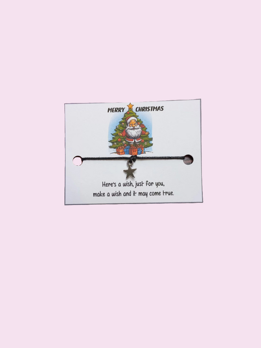 Merry Christmas Gnome mini wish bracelets (WB1065) 510ewr-rf.myshopify.com