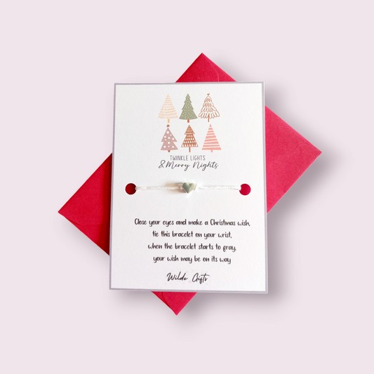 Twinkle lights and merry nights christmas wish bracelet (Wb1315) 510ewr-rf.myshopify.com