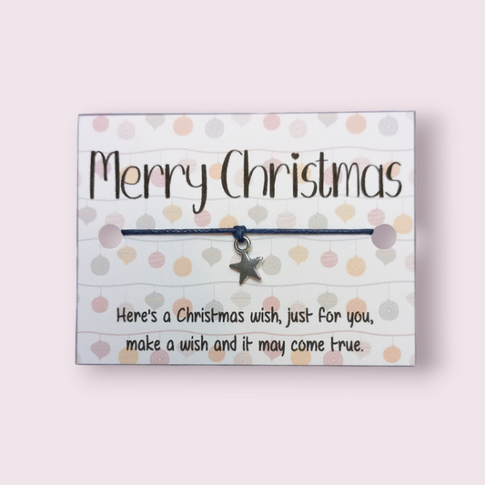 Merry Christmas lights Mini wish bracelet (WB1059) 510ewr-rf.myshopify.com