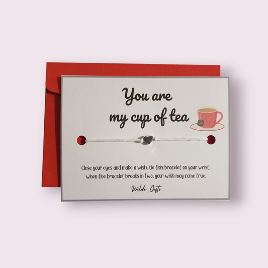 You are my cup of tea wish bracelet (WB987) 510ewr-rf.myshopify.com