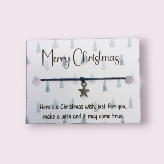 Merry Christmas trees Mini wish bracelets (WB1055) 510ewr-rf.myshopify.com