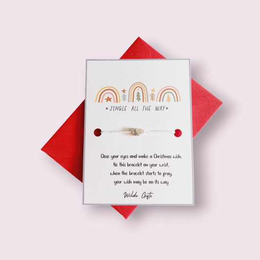 Jingle all the way wish bracelet (Wb1316) 510ewr-rf.myshopify.com