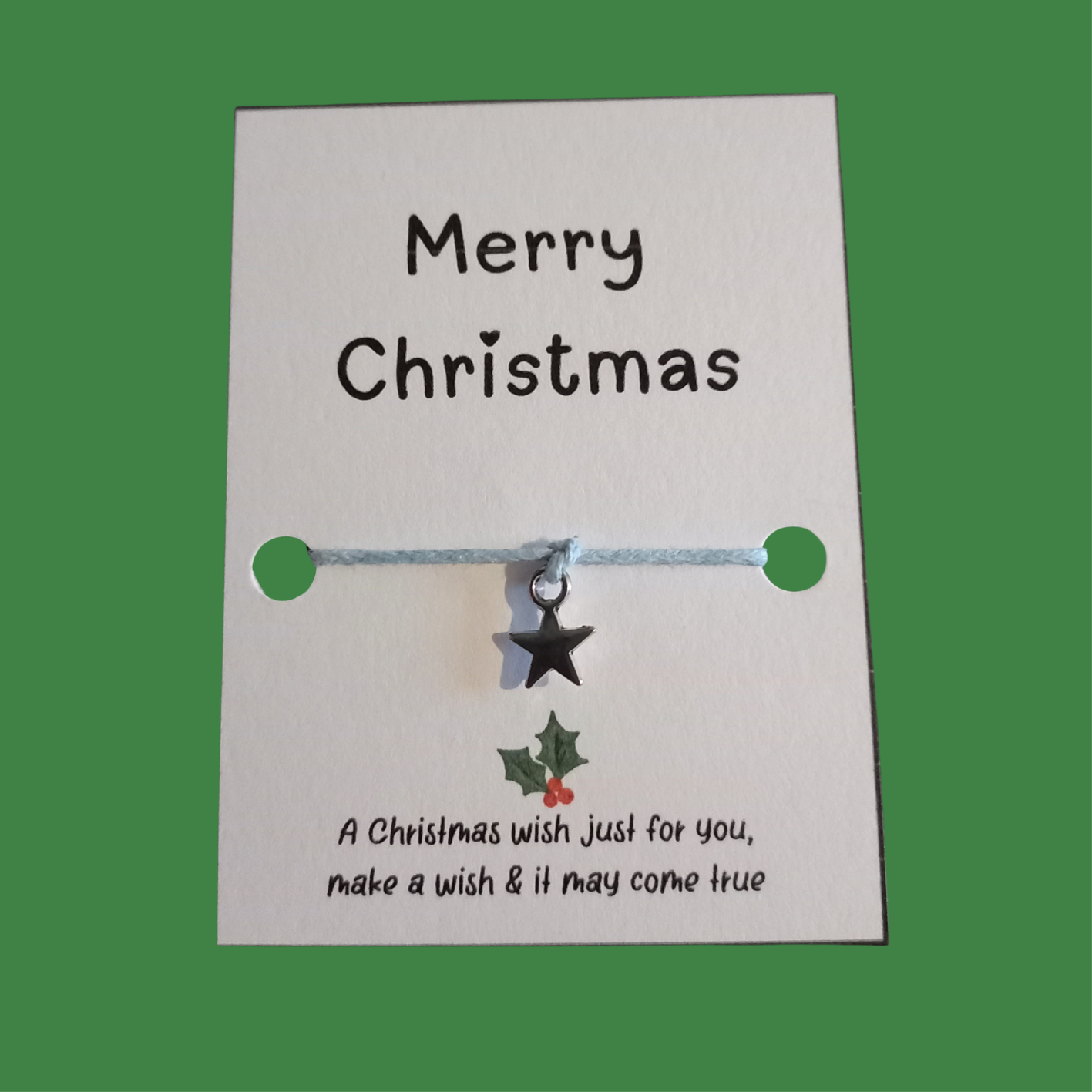 Set of 6 mixed Christmas wish bracelets