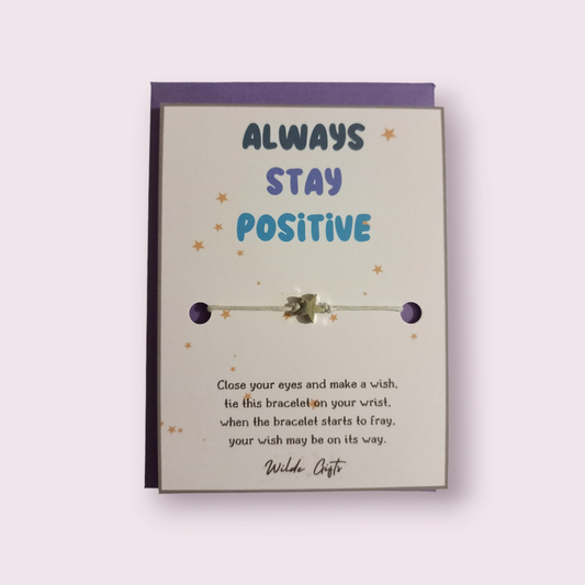 Always stay positive wish bracelet (WB893) 510ewr-rf.myshopify.com
