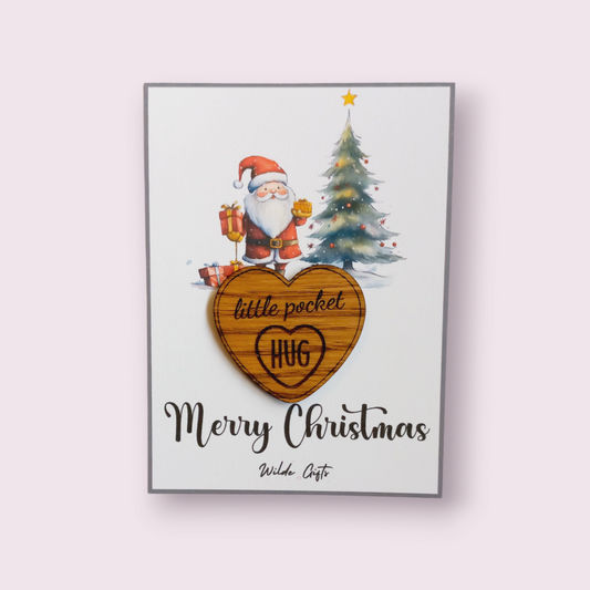 Santa & tree Christmas Pocket Hug 510ewr-rf.myshopify.com