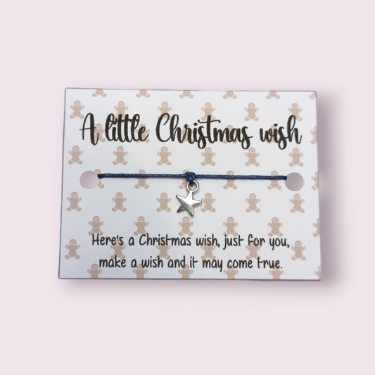 Gingerbread xmas Mini wish bracelet (WB1058) 510ewr-rf.myshopify.com