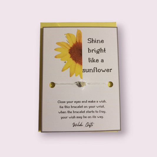 Sunflower wish bracelet (WB894) 510ewr-rf.myshopify.com