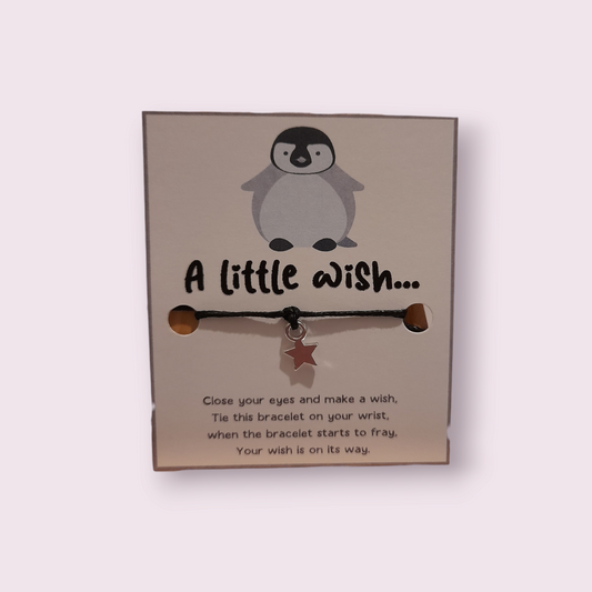 Penguin Mini Wish bracelet (WB523) 510ewr-rf.myshopify.com