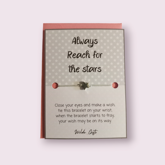 Always reach for the stars wish bracelet (WB939) 510ewr-rf.myshopify.com