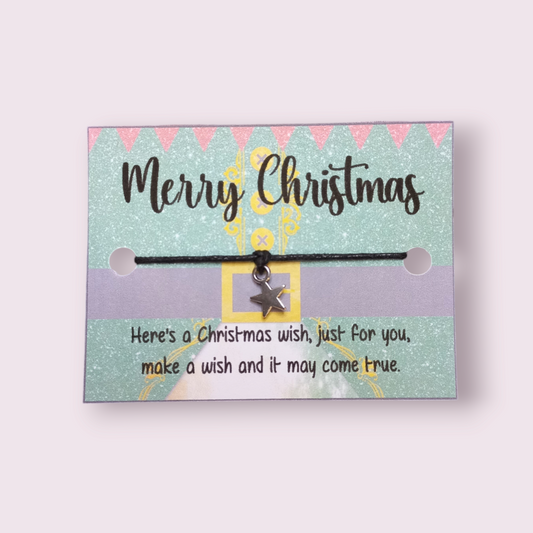 Merry Christmas elf mini wish bracelets (WB1076) 510ewr-rf.myshopify.com