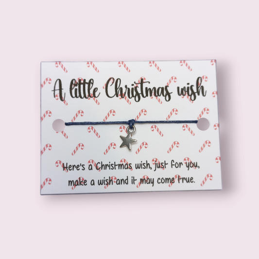 Candy cane xmas  Mini wish bracelet (WB1060) 510ewr-rf.myshopify.com