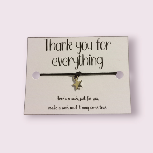 5, 10, 20, Thank you for everything mini wish bracelets (WB1097) 510ewr-rf.myshopify.com