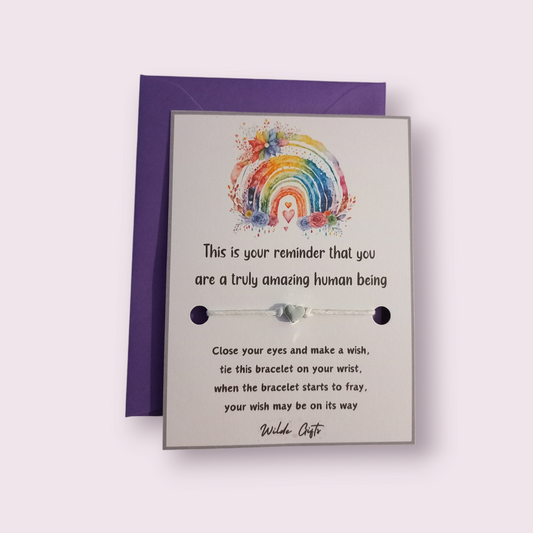 Truly amazing human being wish bracelet (wb1345) 510ewr-rf.myshopify.com