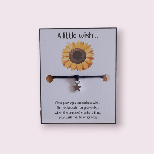 Sunflower Minis wish bracelet (WB702) 510ewr-rf.myshopify.com