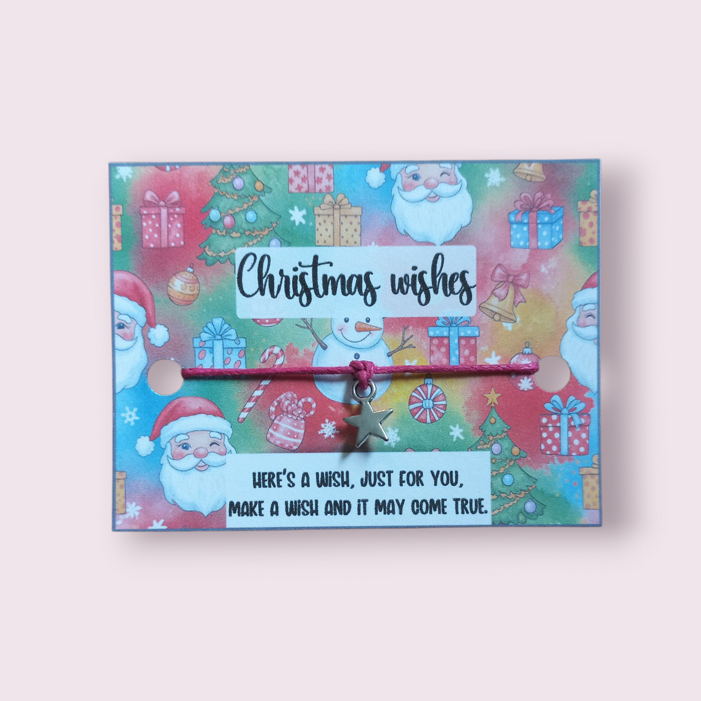 Christmas wish bracelet Colourful Christmas theme