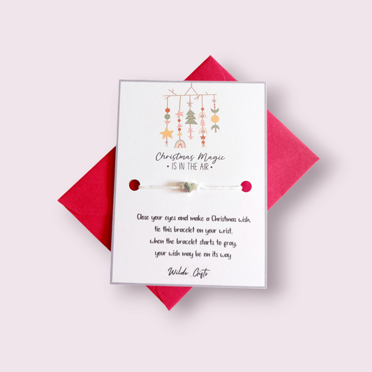 Christmas magic in the air wish bracelet (Wb1314) 510ewr-rf.myshopify.com