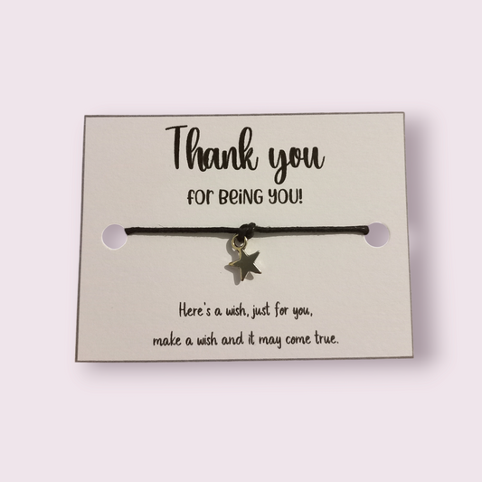5, 10, 20, Thank you for being you mini wish bracelets (WB1098) 510ewr-rf.myshopify.com