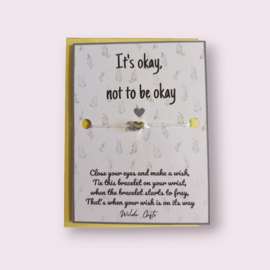 It's okay, not to be okay wish bracelet (WB1023) 510ewr-rf.myshopify.com