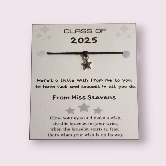 Class of 2025 wish bracelets (WB942)