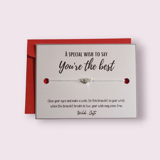 A special wish bracelet - You're the best (WB782) 510ewr-rf.myshopify.com