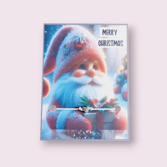 Gnome christmas wish bracelet (WB1328) 510ewr-rf.myshopify.com