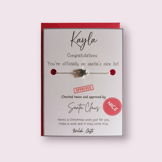 Nice list certificate wish bracelet (WB904) 510ewr-rf.myshopify.com