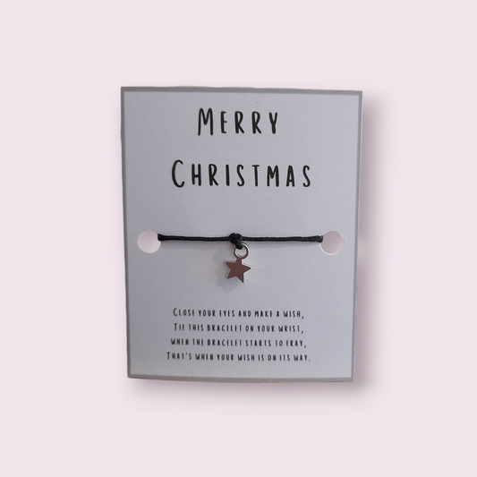 Merry Christmas mini wish Bracelet (WB447) 510ewr-rf.myshopify.com