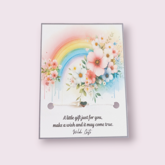 Floral rainbow wish bracelet (wb1291) 510ewr-rf.myshopify.com